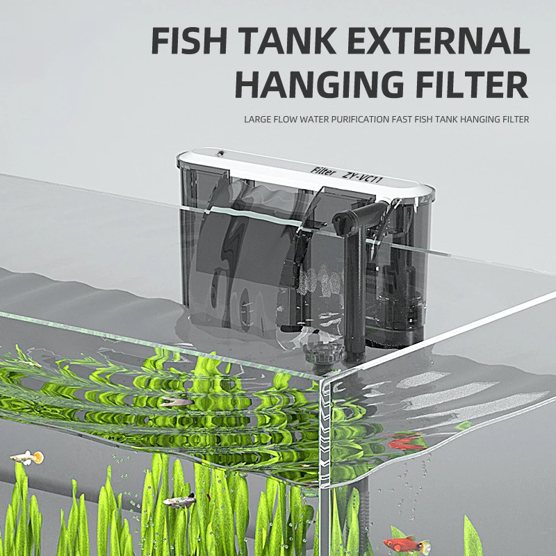 Aquarium Fish Background - 110V 220V Aquarium filter Wall-mounted fish