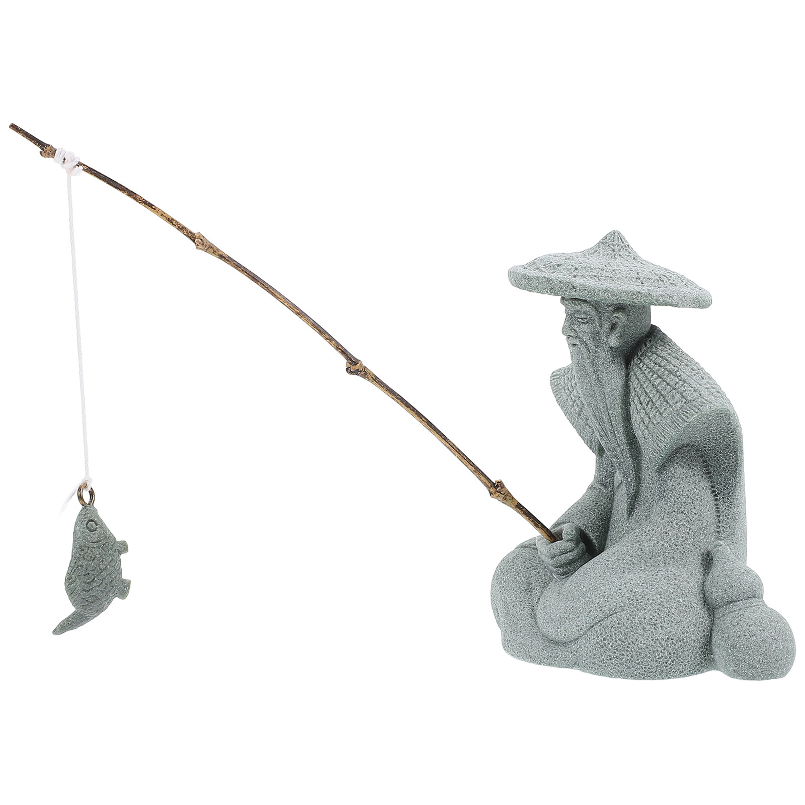 Mini Fisherman Statue Resin Tr - огляд і ціна Aquarium Fish Tank