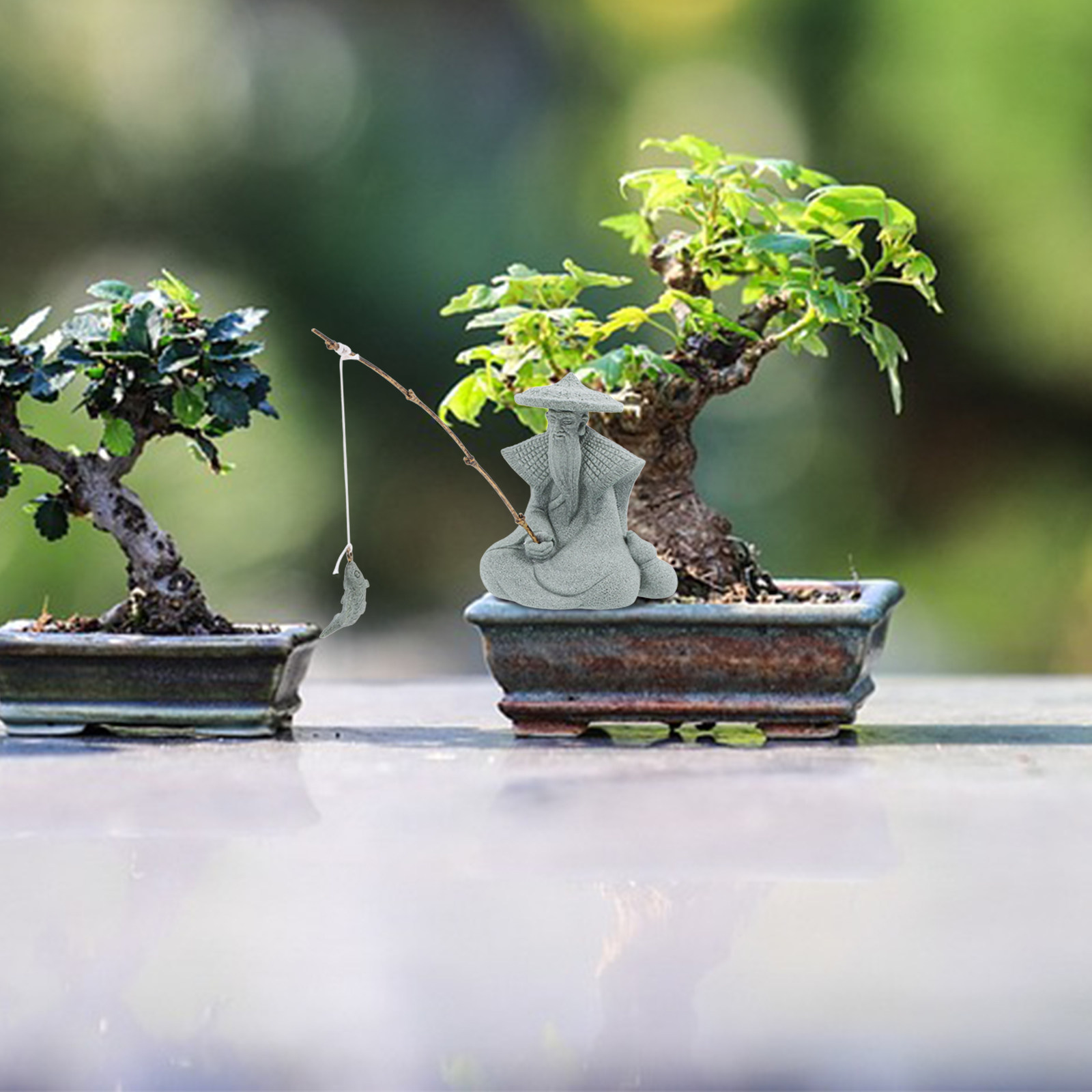 Mini Fisherman Statue Resin Tr - огляд і ціна Aquarium Fish Tank