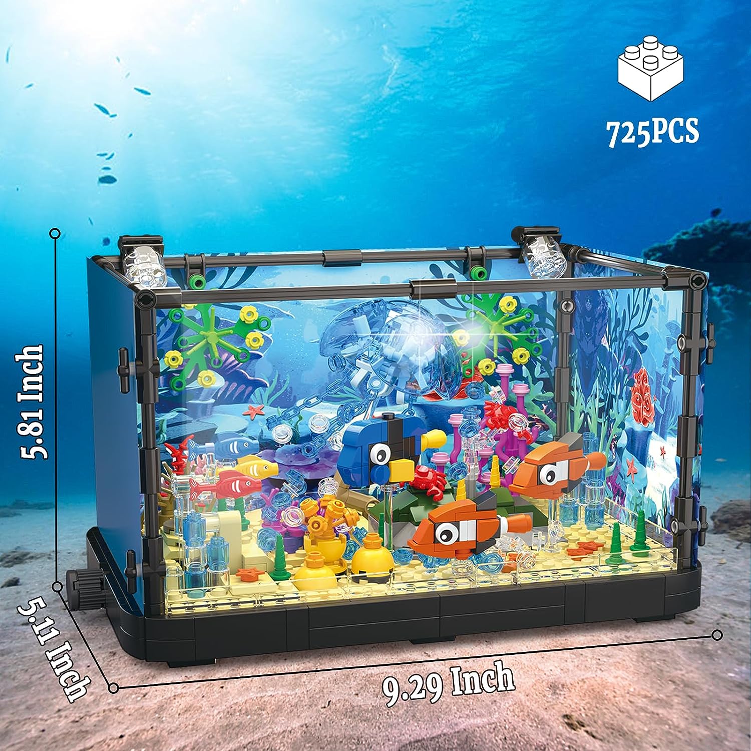 MOC Ocean Fish Tank Aquarium B - огляд і ціна Aquarium Fish Holiday Food