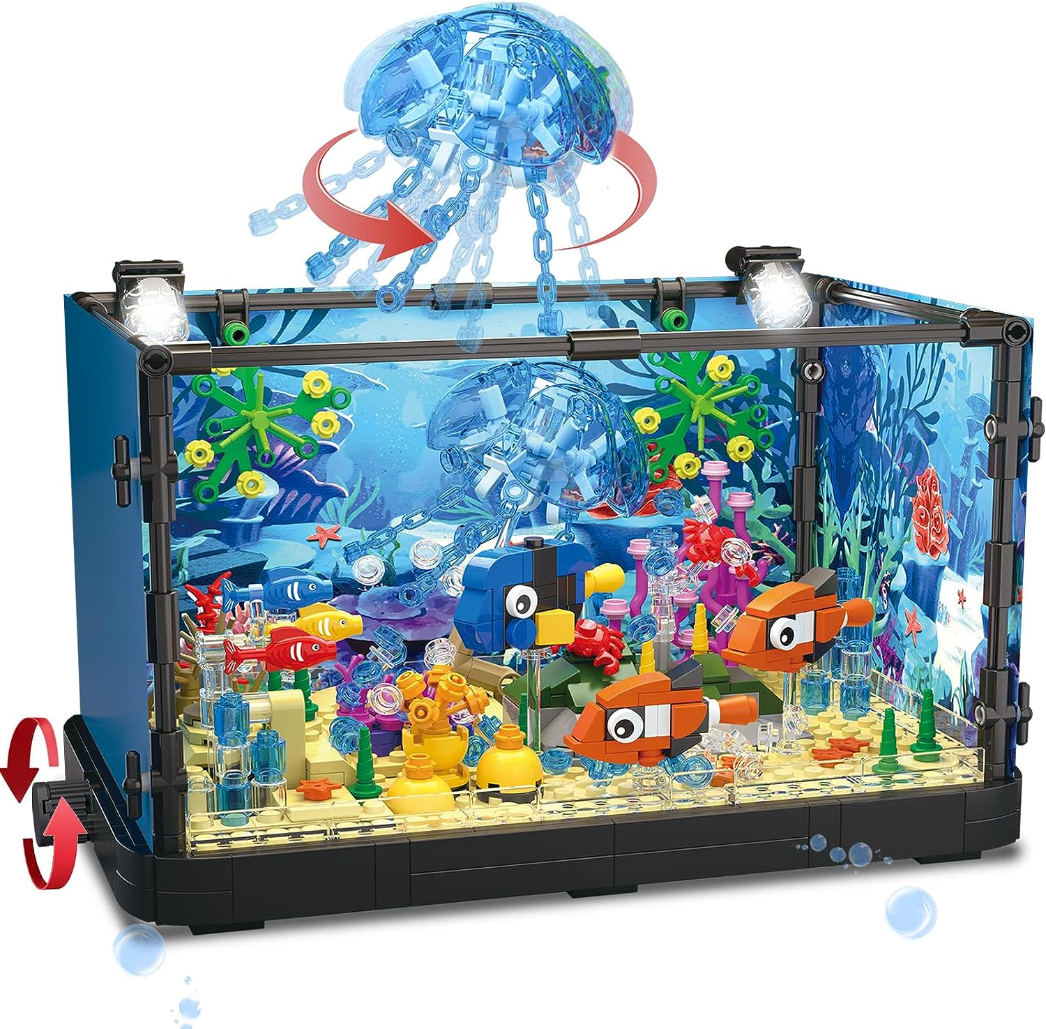 MOC Ocean Fish Tank Aquarium B - огляд і ціна Aquarium Fish Holiday Food
