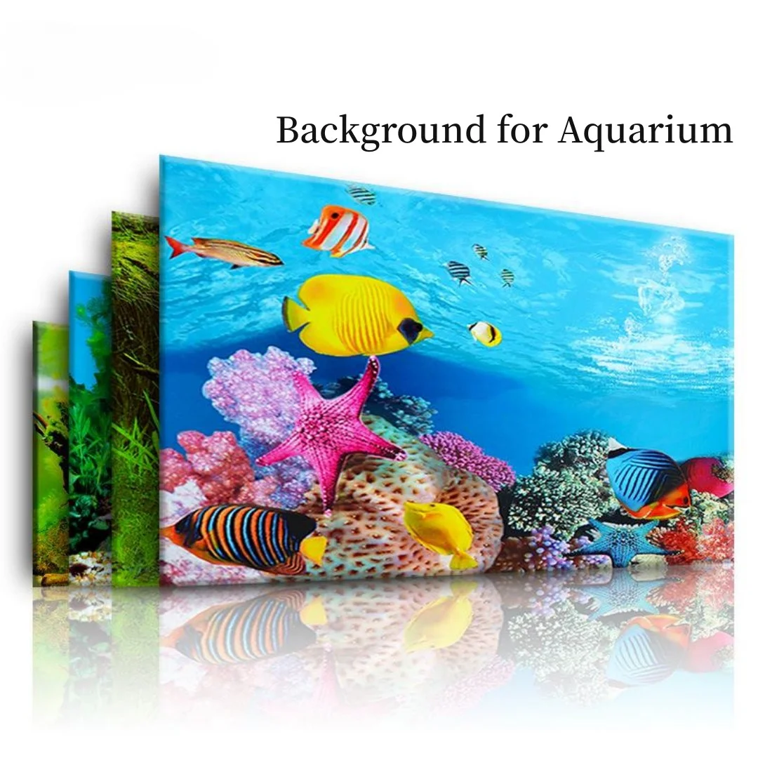 Background Aquarium 3D Sticker - огляд і ціна Aquarium Fish Background