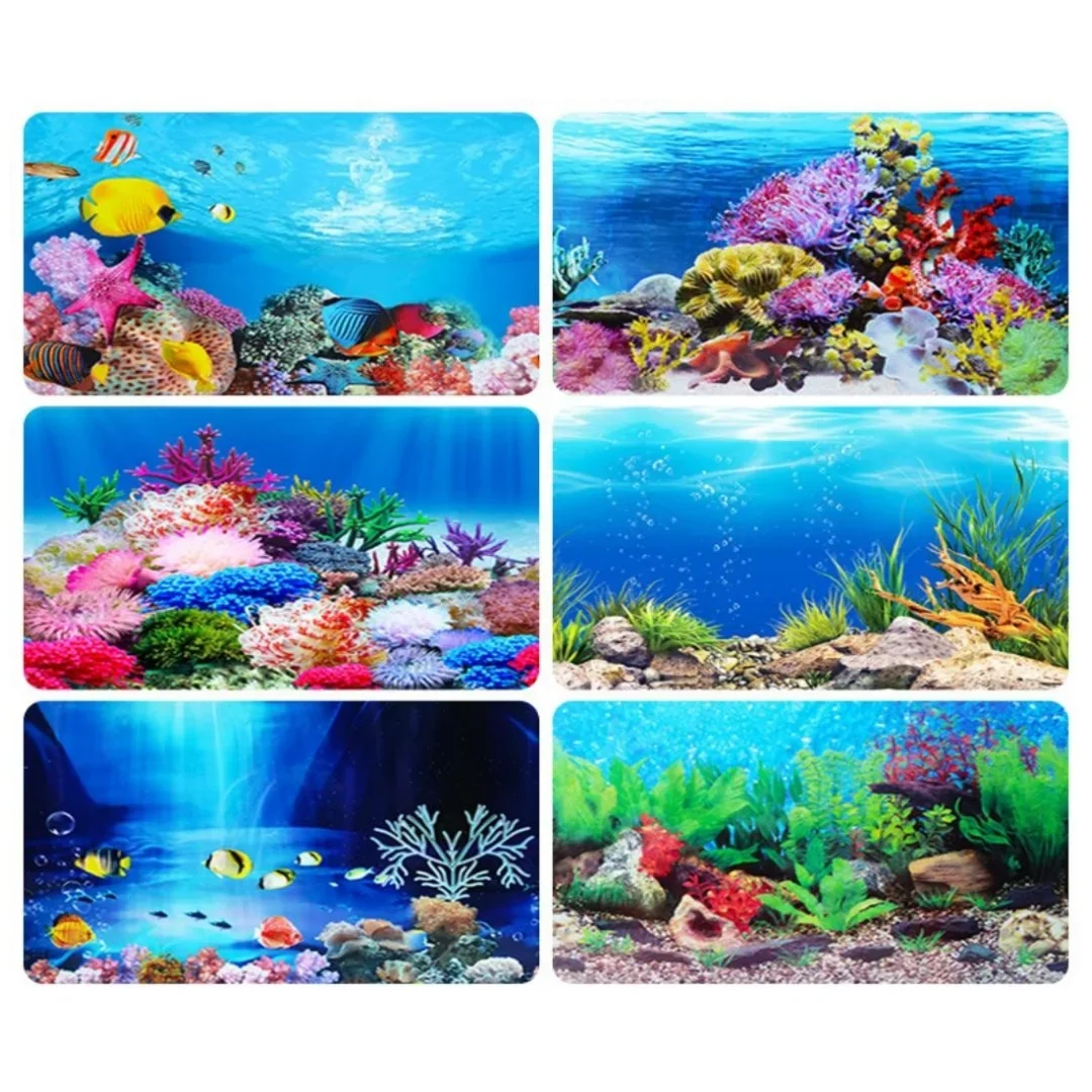 Background Aquarium 3D Sticker - огляд і ціна Aquarium Fish Background