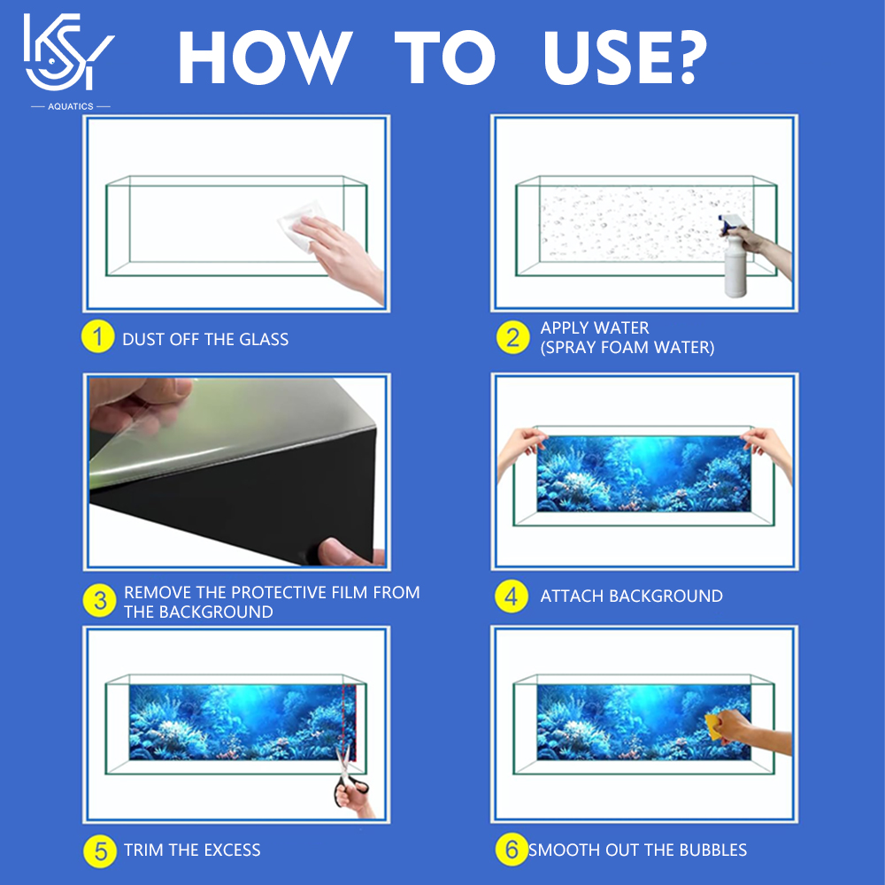Thick Self-Adhesive Aquarium B - огляд і ціна Aquarium Fish Background