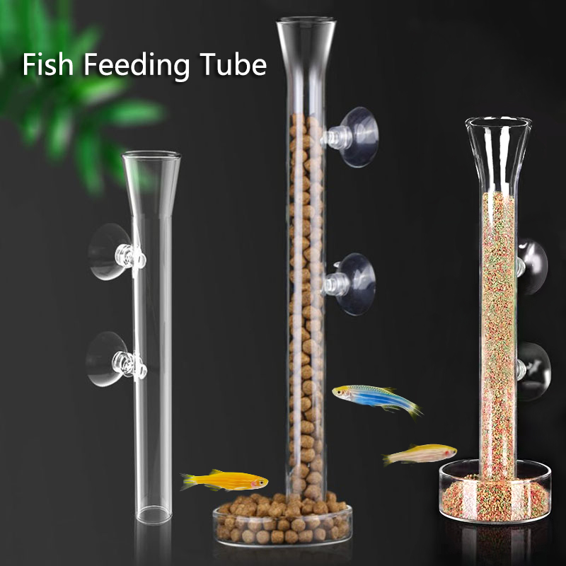 Glass Aquarium Feeder Tube Dis - огляд і ціна Aquarium Fish Holiday Food