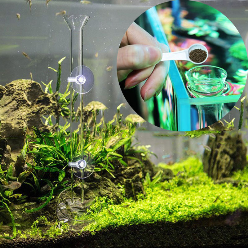Glass Aquarium Feeder Tube Dis - огляд і ціна Aquarium Fish Holiday Food