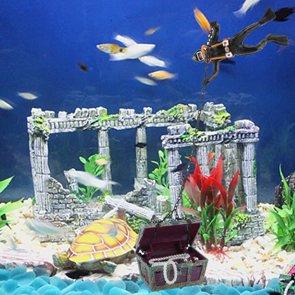 Resin Aquarium Ornament Live-A - огляд і ціна Aquarium Fish Background
