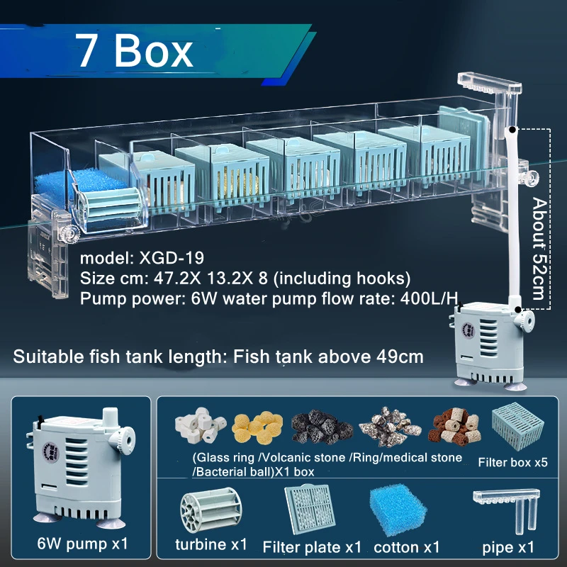 220V Aquarium Wall-Mounted Wat - огляд і ціна Aquarium Fish Background